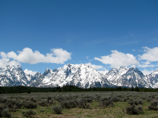 Обои картинки фото природа, горы, grand, teton, national, park, range, usa, wyoming