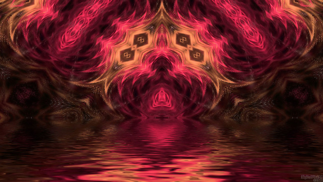 Обои картинки фото 3д, графика, fractal, фракталы, цвета, узор, фон