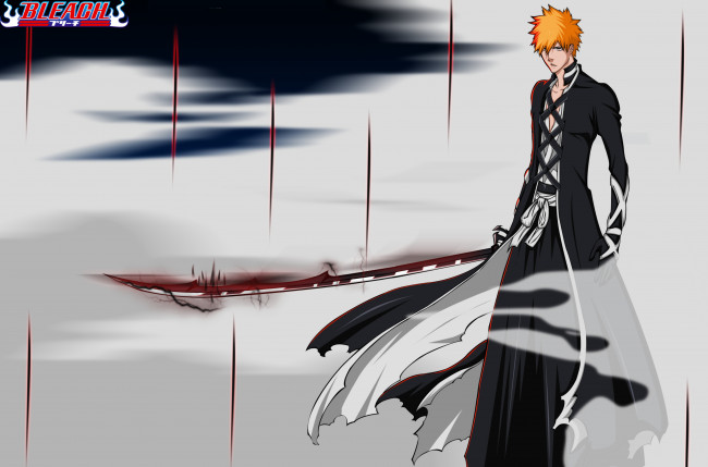 Обои картинки фото kurosaki, ichigo, аниме, bleach