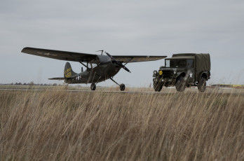 Картинка авиация авиационный+пейзаж креатив jeep airplane technic army