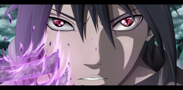 Картинка аниме naruto саске учиха парень лицо брюнет взгляд шаринган сусано