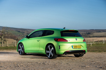 Картинка автомобили volkswagen scirocco r зеленый 2014г uk-spec