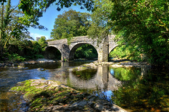 Картинка природа реки озера лес река мост