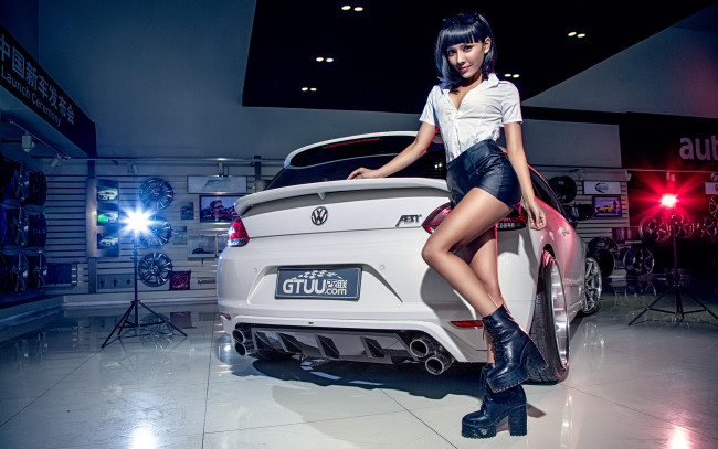 Обои картинки фото автомобили, -авто с девушками, азиатка, автомобиль, фон, взгляд, девушка