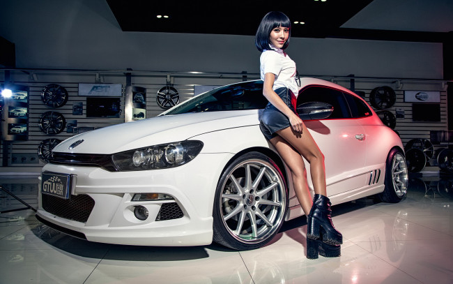 Обои картинки фото автомобили, -авто с девушками, азиатка, фон, взгляд, девушка, автомобиль
