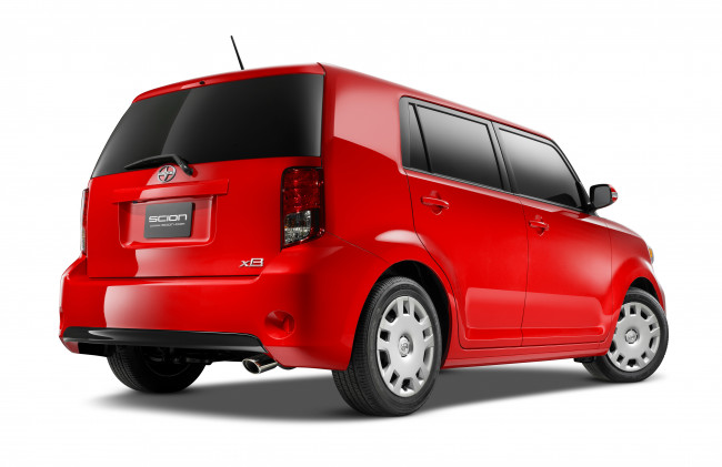 Обои картинки фото автомобили, scion, xb, красный, 2013г