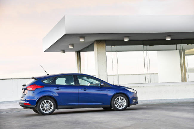 Обои картинки фото автомобили, ford, 2015г, синий, za-spec, focus