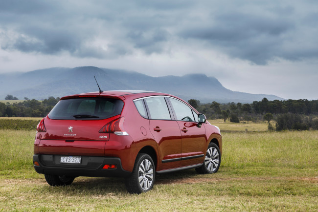 Обои картинки фото автомобили, peugeot, красный, 2015г, au-spec, 3008