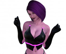 обоя 3д графика, люди , people, девушка, фон, взгляд