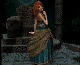 Картинка 3д+графика фантазия+ fantasy девушка фон взгляд