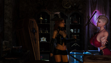 Картинка 3д+графика люди+ people фон взгляд девушки