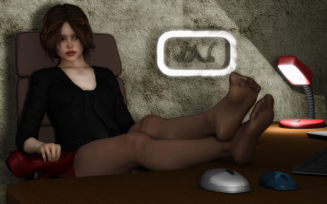 Картинка 3д+графика люди+ people фон взгляд девушка