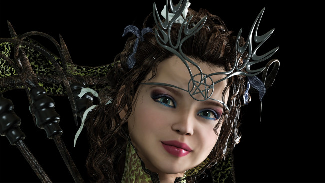 Обои картинки фото 3д графика, портрет , portraits, фон, взгляд, девушка