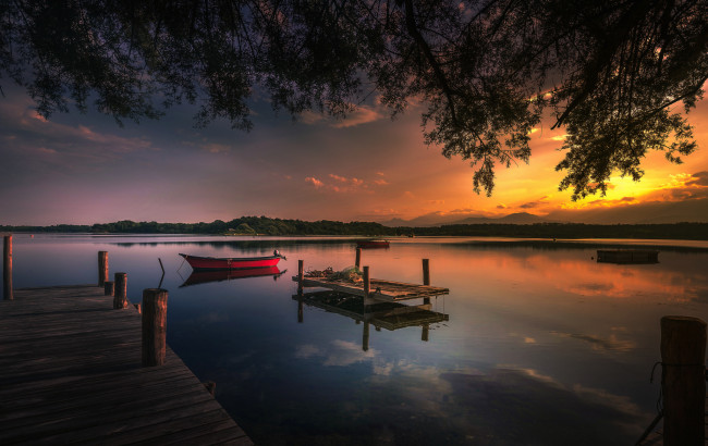 Обои картинки фото корабли, моторные лодки, река, лес