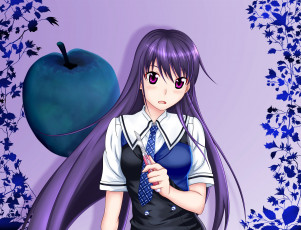 Картинка grisaia+no+kajitsu аниме фон взгляд девушка