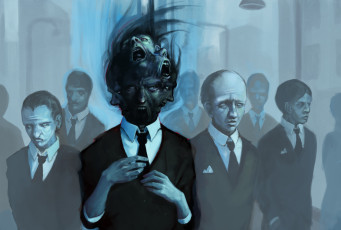 Картинка фэнтези существа существо фон мужчины