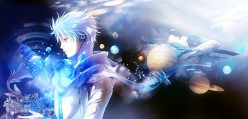 Картинка аниме vocaloid фон взгляд девушка