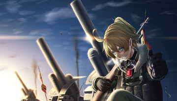 Картинка youjo+senki аниме девушка фон взгляд