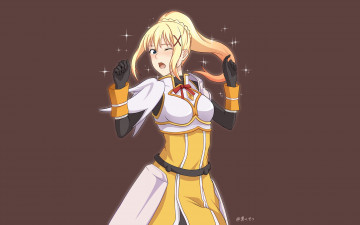 Картинка аниме kono+subarashii+sekai+ni+shukufuku+wo девушка взгляд фон