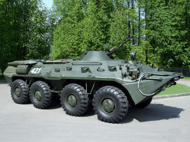 Обои картинки фото бтр- 80, техника, военная техника, бтр-, 80, бронетехника