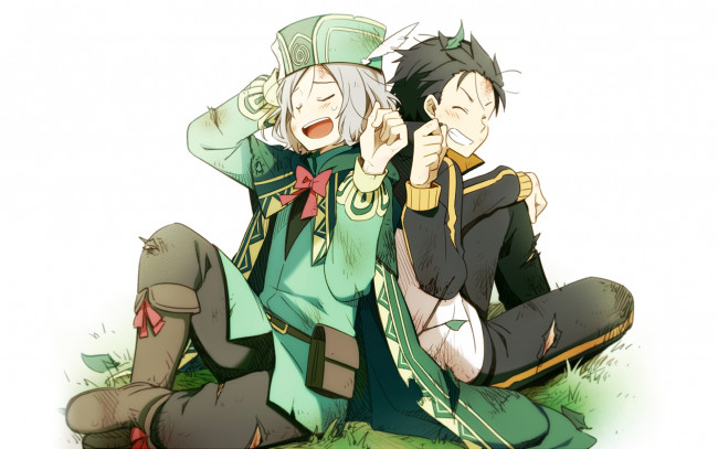 Обои картинки фото аниме, re,  zero kara hajimeru isekai seikatsu, девушка, взгляд, фон