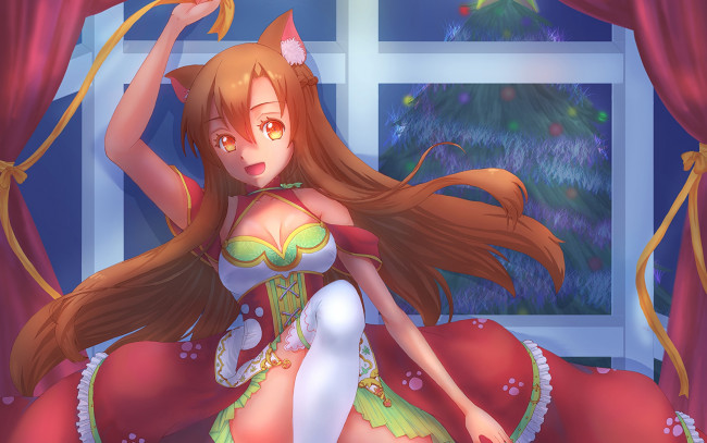 Обои картинки фото аниме, sword art online, девушка, взгляд, фон