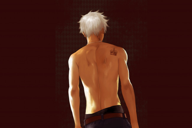 Обои картинки фото аниме, hetalia,  axis powers, парень, спина