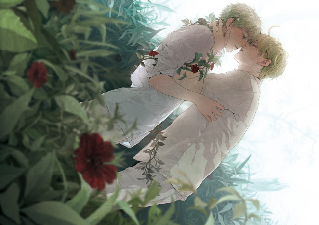 Обои картинки фото аниме, hetalia,  axis powers, парни