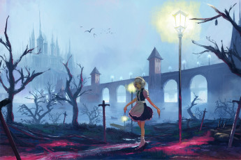 Картинка аниме touhou девушка