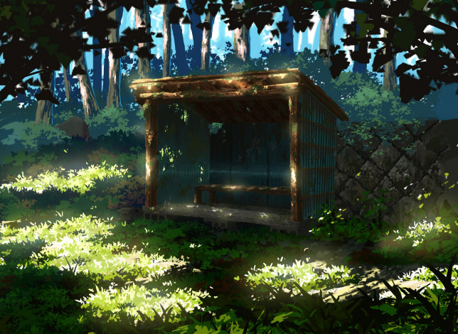 Обои картинки фото аниме, пейзажи,  природа, природа