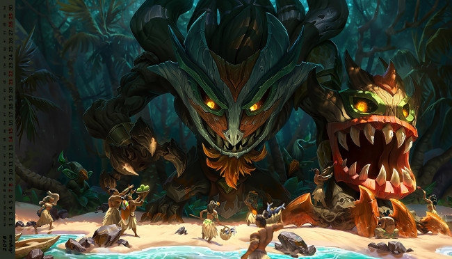 Обои картинки фото календари, фэнтези, люди, существо