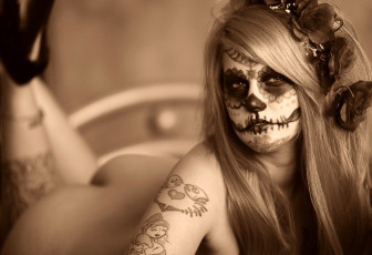 Картинка девушки -unsort+ креатив девушка макияж взгляд фон