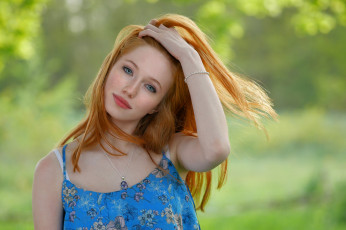 Картинка девушка девушки -unsort+ рыжеволосые+и+другие модель