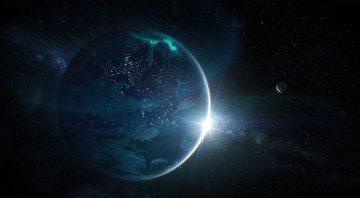 Картинка космос арт звезды вселенная планета галактика