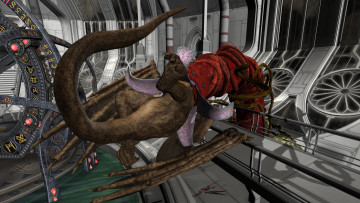 Картинка 3д+графика фантазия+ fantasy девушка взгляд фон