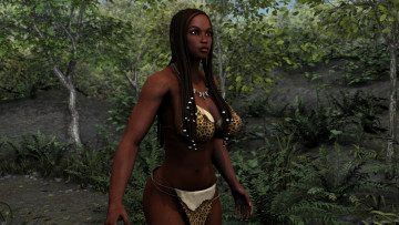 Картинка 3д+графика фантазия+ fantasy девушка взгляд фон