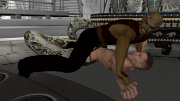 обоя 3д графика, фантазия , fantasy, мужчины, взгляд, фон