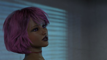 Картинка 3д+графика портрет+ portraits девушка взгляд фон