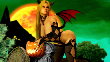 обоя 3д графика, праздники , holidays, девушка, взгляд, фон