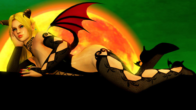 Обои картинки фото 3д графика, праздники , holidays, девушка, взгляд, фон