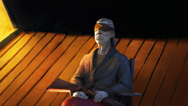 Обои картинки фото видео игры, the long dark, слепой, старик, ружье