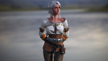 Картинка видео+игры the+witcher+3 +wild+hunt девушка фон униформа