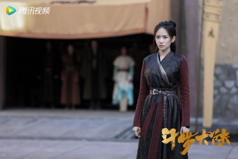 обоя кино фильмы, douluo continent, девушка, двор