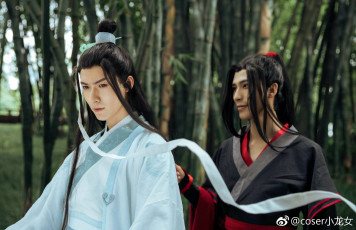 Картинка мужчины -+креатив +косплей лань ванцзи вэй усянь лента лес