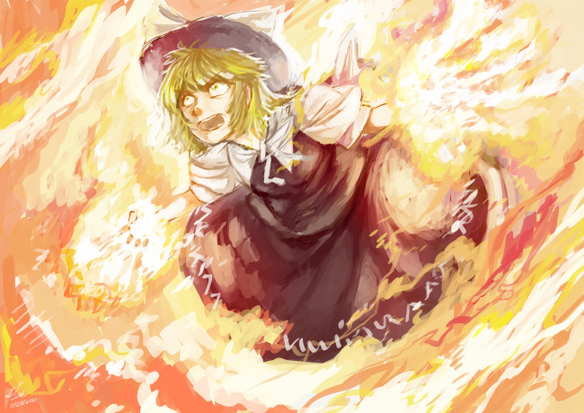 Обои картинки фото аниме, touhou