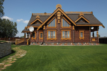 Картинка города -+здания +дома усадьба русскии стиль фасад дeрeвo