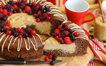 Картинка еда пироги ягоды пирог макро