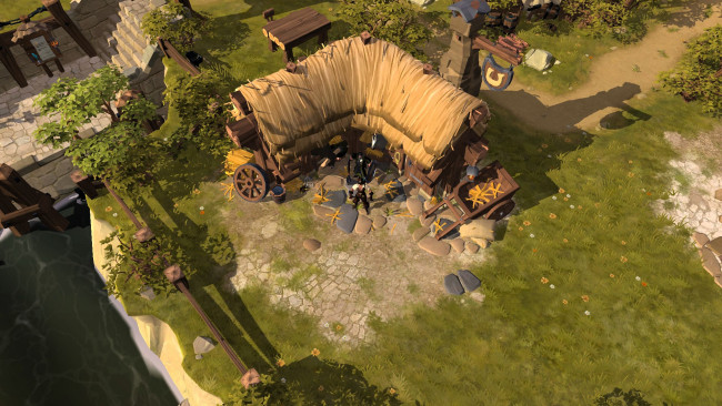 Обои картинки фото видео игры, albion online, персонаж, двор, постройки