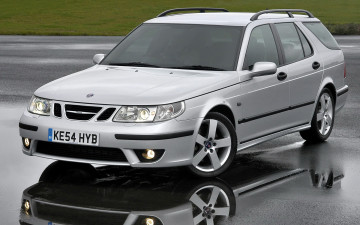 Картинка saab wagon aero uk spec автомобили
