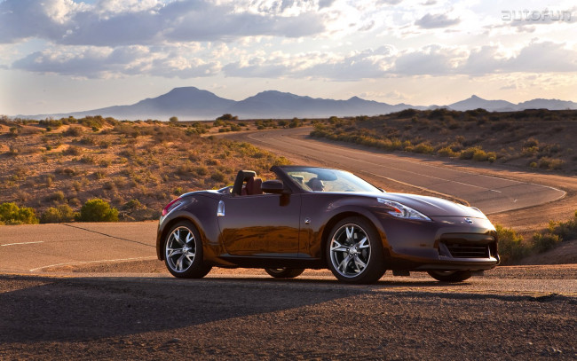 Обои картинки фото nissan, 370z, roadster, автомобили, datsun